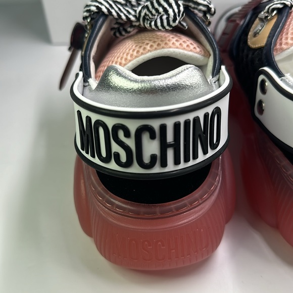 New Authentic MOSCHINO Roller Skates laminated teddy shoes - Picture 13 of 15